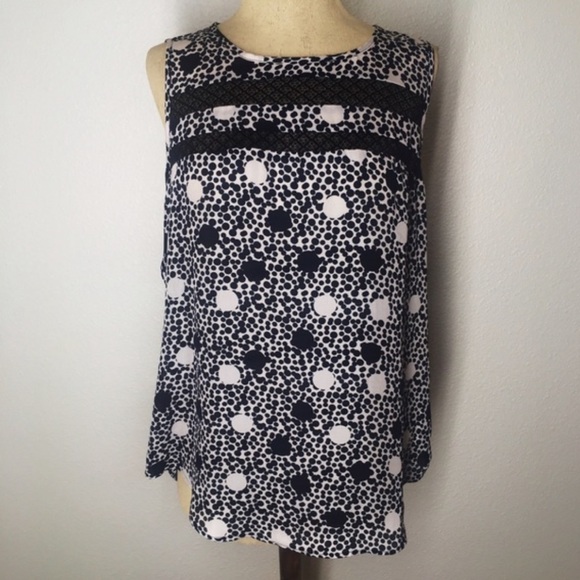 CAbi blue and white polkadot tank Jot Top - Picture 4 of 11